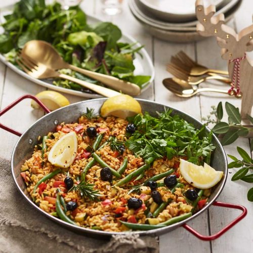 vegetarian paella