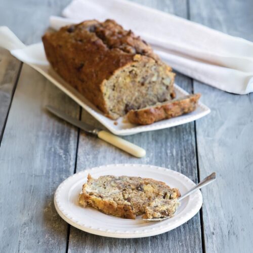 Banana, coconut and sultana loaf