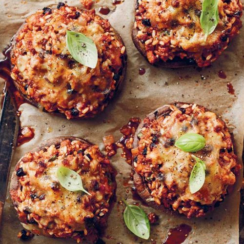 Beef stuffed mushrooms