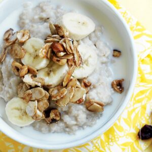 Brown sugar nut cluster porridge