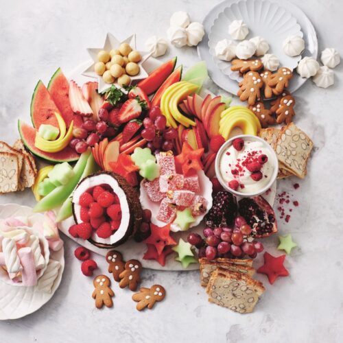 Fruit dessert platter