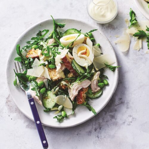 Easy chicken and cucumber salad