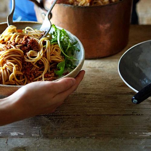 Family spaghetti bolognese