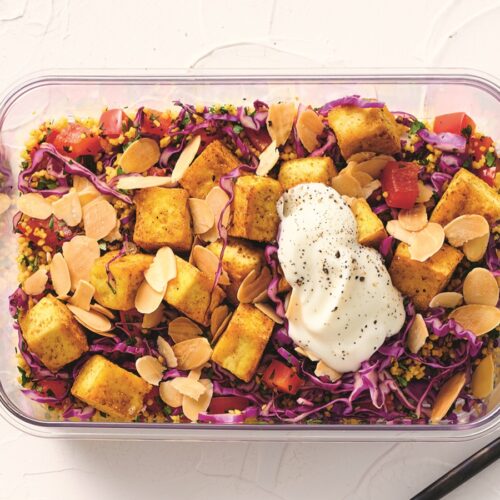 Curried tofu couscous