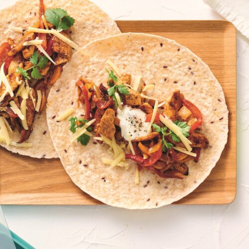 Fajita chicken wrap