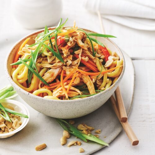 Asian chicken noodle salad