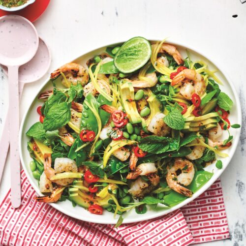 Prawn and mango salad with sweet chilli dressing