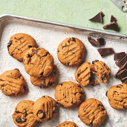 Chewy nut butter cookies 