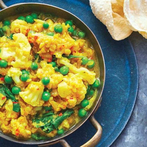 Spiced cauliflower dhal