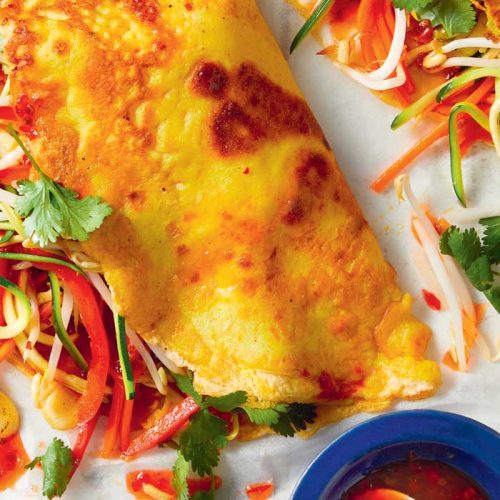 Vietnamese-style dinner crepes