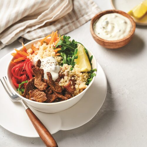 Warm Moroccan lamb and couscous salad