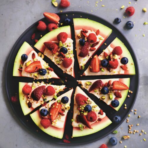 Watermelon pizza