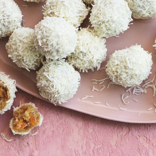 White chocolate balls