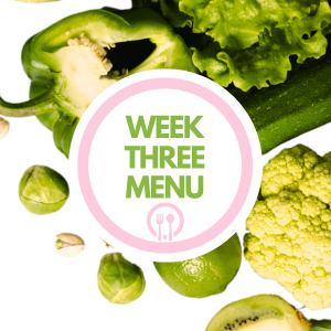 Week three menu