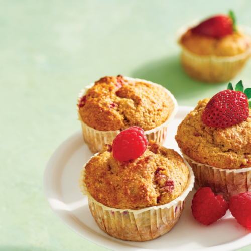 Mixed berry muffins