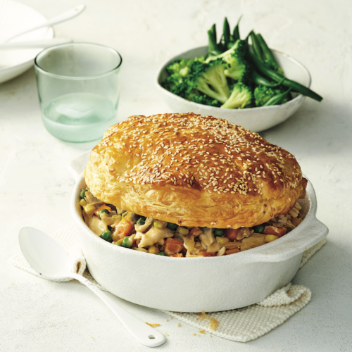 Chicken and veg pie