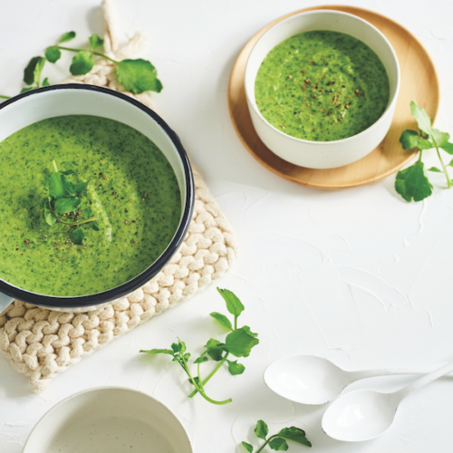 Spring watercress soup